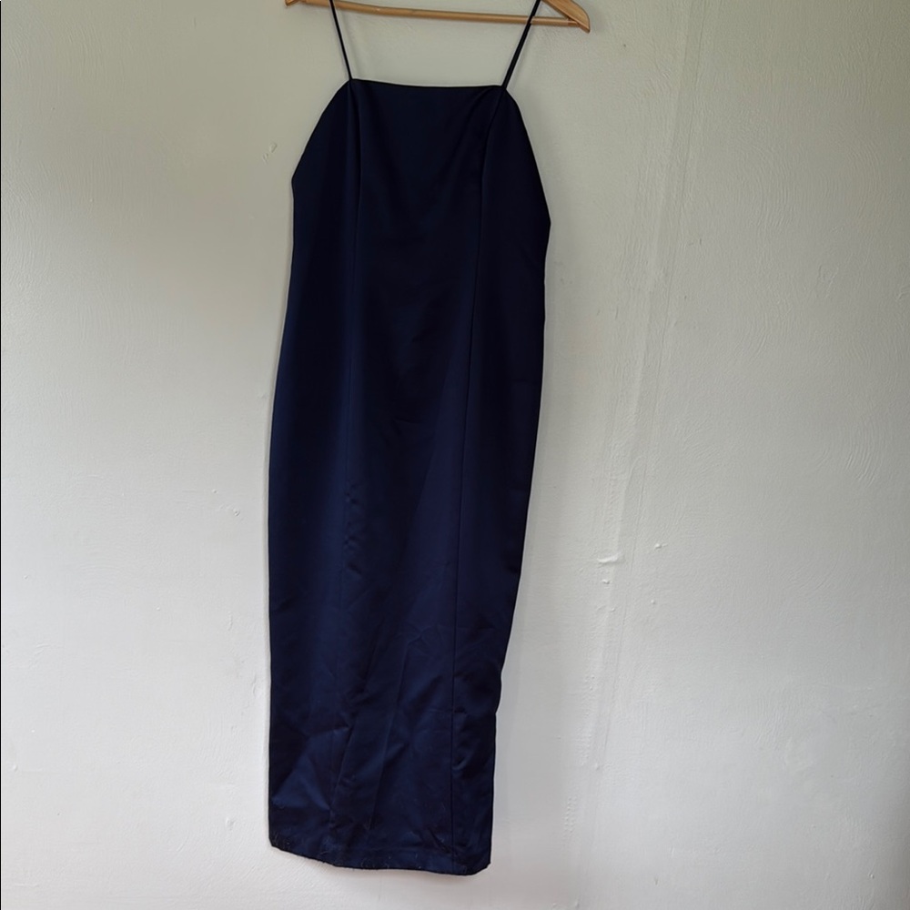 Alex Evenings vintage spaghetti strap Navy Dress set 6/8 - Picture 2 of 14